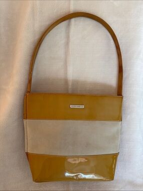 Authentic Gucci Suede & Patent Leather Shoulder Bag Vintage Gucci